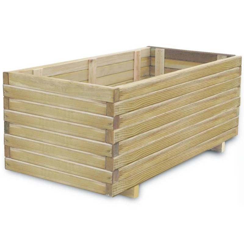 vidaXL Hochbeet 100x50x40 cm Holz Rechteckig 654905 von VIDAXL
