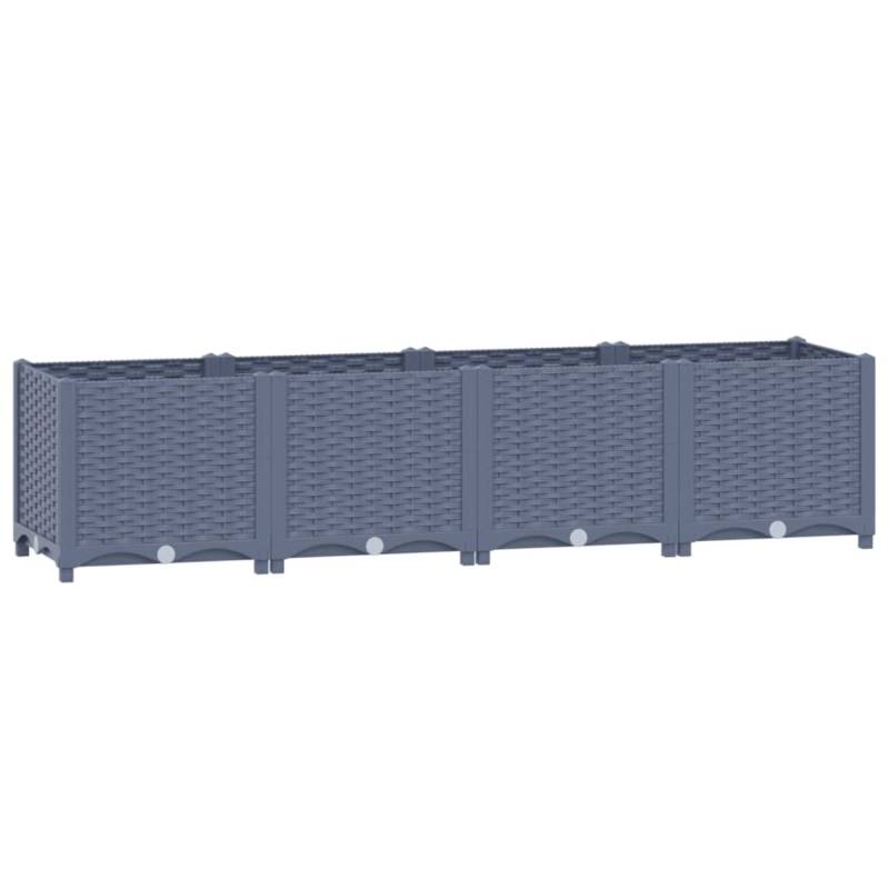vidaXL Hochbeet 160x40x38 cm Polypropylen 643924 von VIDAXL