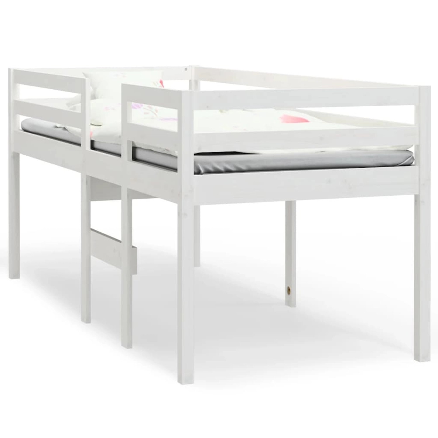 vidaXL Hochbett Weiß 90x190 cm Massivholz Kiefer1358244 vidaXL Hochbett Weiß 90x190 cm Massivholz Kiefer1358244 von VIDAXL