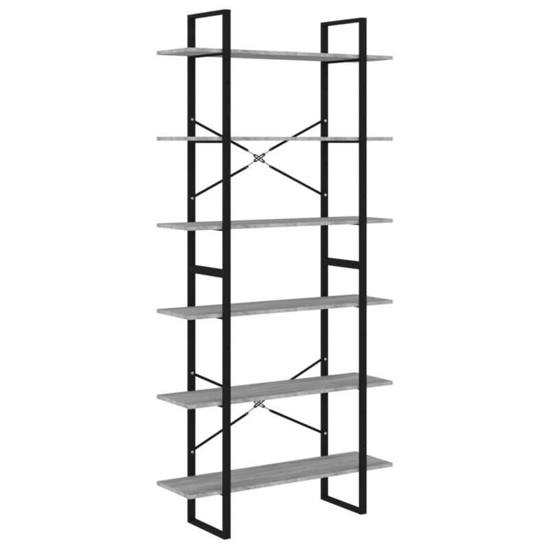 vidaXL Hochschrank Grau Sonoma 100x30x210 cm Holzwerkstoff von VIDAXL