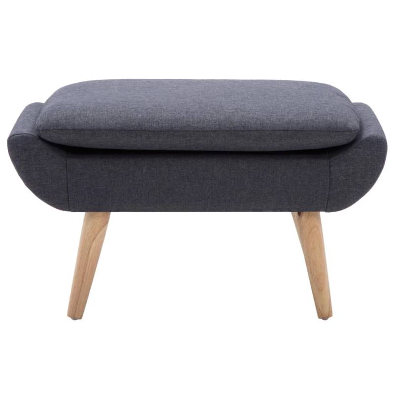 vidaXL Hocker Stoffbezug 73 x 43 x 42 cm Dunkelgrau von VIDAXL