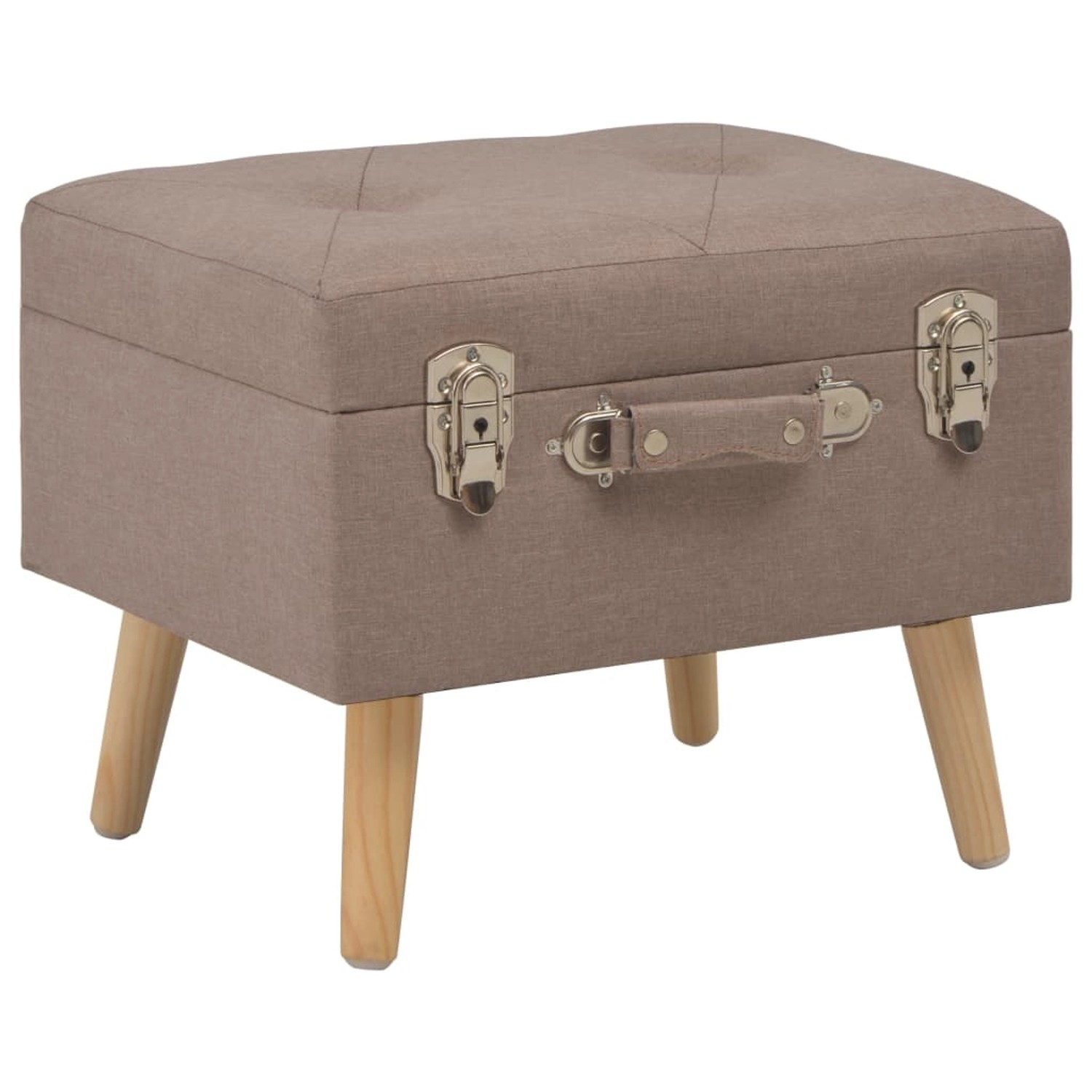 vidaXL Hocker mit Stauraum 3 Stk. Braun Stoff vidaXL Hocker mit Stauraum 3 Stk. Braun Stoff von VIDAXL