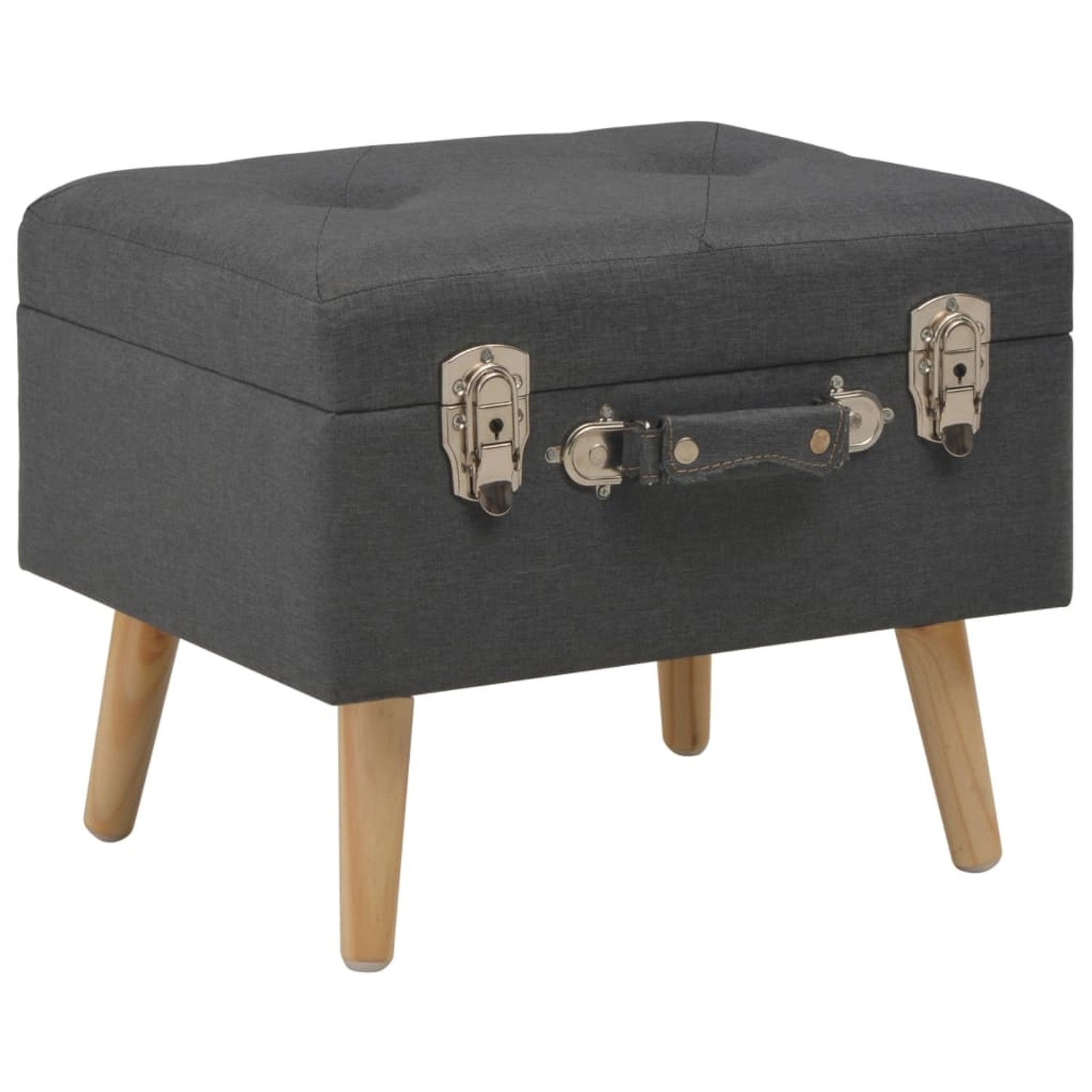 vidaXL Hocker mit Stauraum 3 Stk. Dunkelgrau Stoff vidaXL Hocker mit Stauraum 3 Stk. Dunkelgrau Stoff von VIDAXL