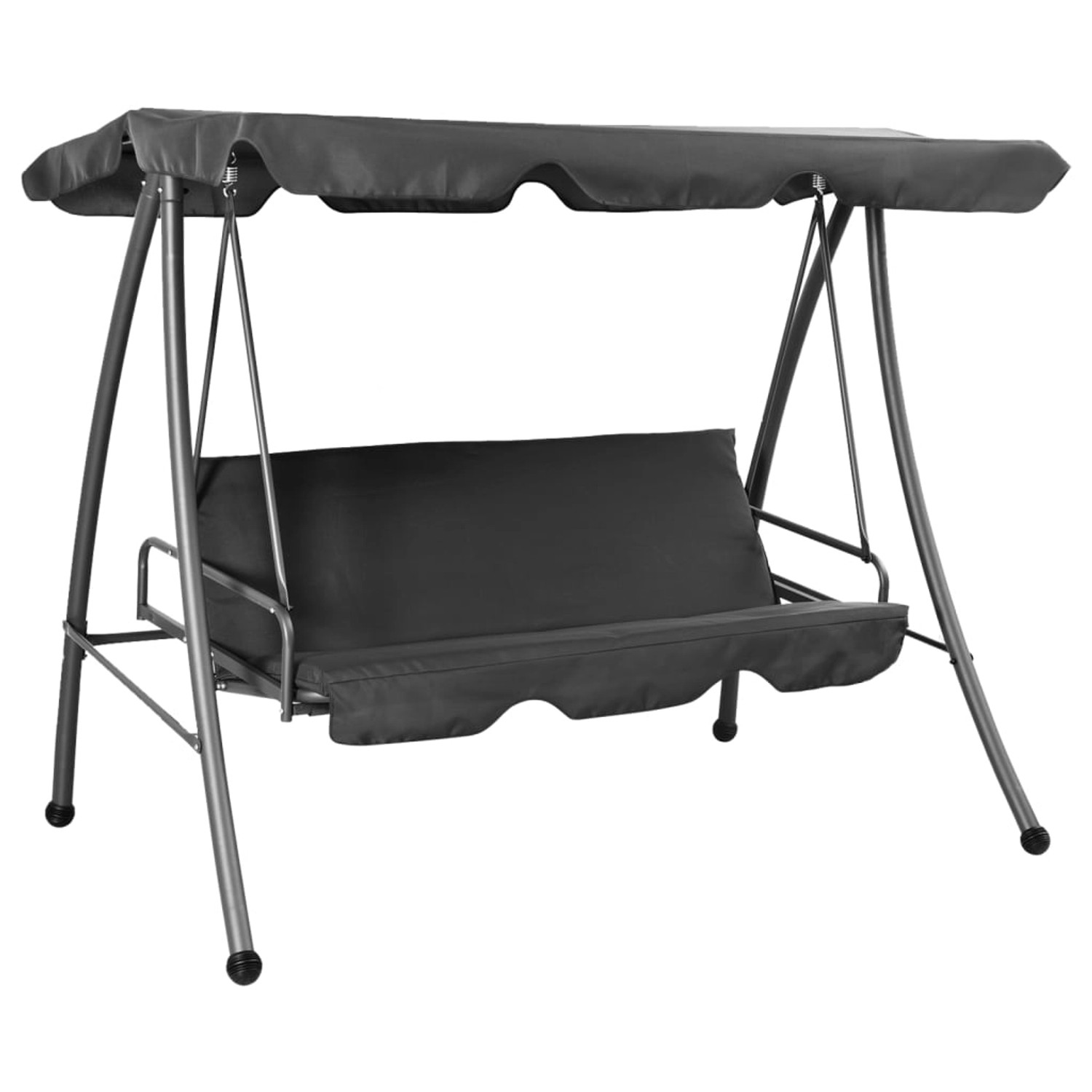 vidaXL Hollywoodschaukel mit Dach Anthrazit 192x118x175 cm Stahl 660008 vidaXL Hollywoodschaukel mit Dach Anthrazit 192x118x175 cm Stahl 660008 von VIDAXL