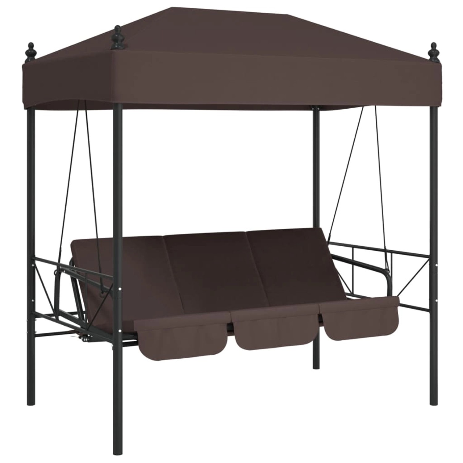 vidaXL Hollywoodschaukel mit Dach Kaffeebraun Stahl 2153901 vidaXL Hollywoodschaukel mit Dach Kaffeebraun Stahl 2153901 von VIDAXL