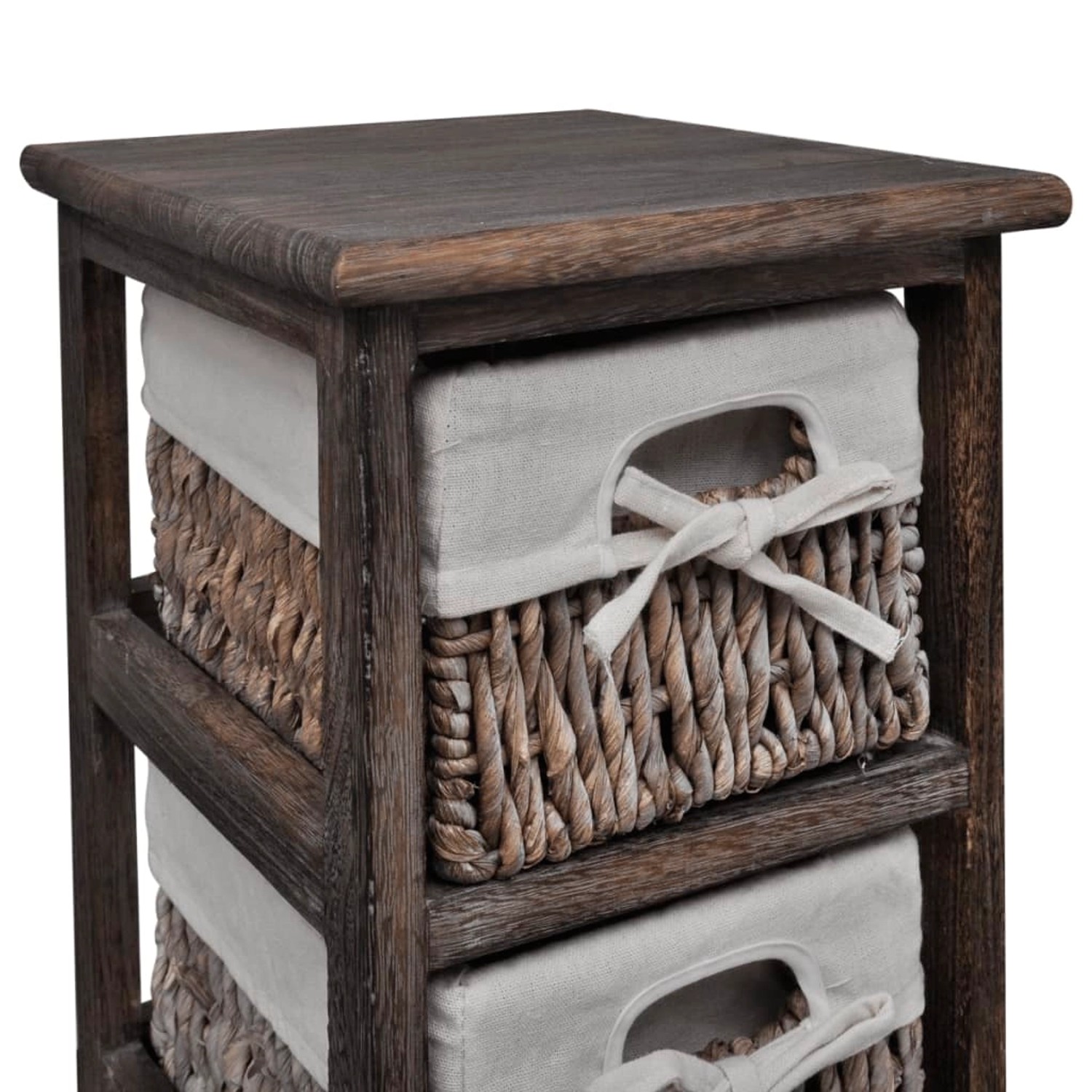 vidaXL Holz-Schränkchen mit 5 Flechtkörben Braun vidaXL Holz-Schränkchen mit 5 Flechtkörben Braun von VIDAXL