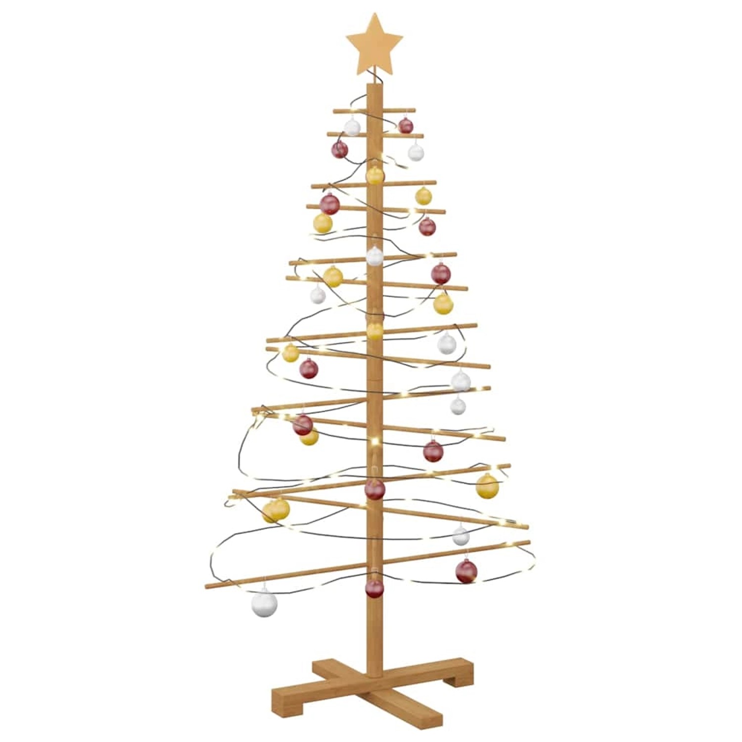 vidaXL Holz Weihnachtsbaum mit Ständer Braun 125 cm Bambus 42018050 vidaXL Holz Weihnachtsbaum mit Ständer Braun 125 cm Bambus 42018050 von VIDAXL