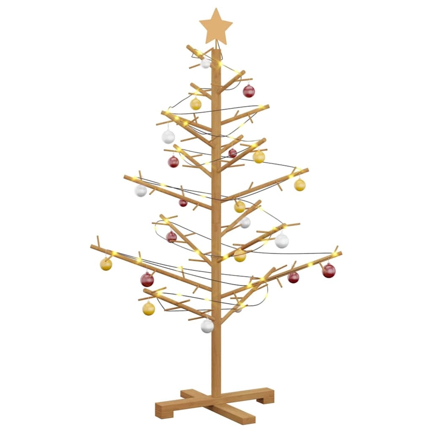 vidaXL Holz Weihnachtsbaum mit Ständer Braun 125 cm Massivholz Kiefer 42018060 vidaXL Holz Weihnachtsbaum mit Ständer Braun 125 cm Massivholz Kiefer 42018060 von VIDAXL
