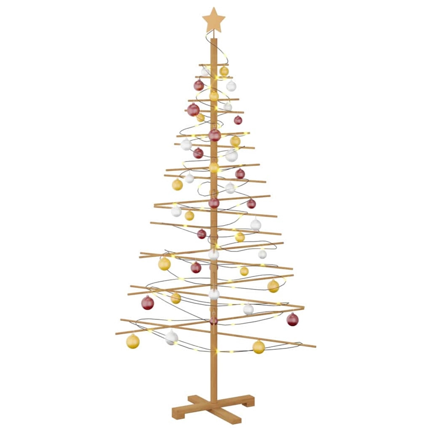 vidaXL Holz Weihnachtsbaum mit Ständer Braun 180 cm Bambus 42018052 vidaXL Holz Weihnachtsbaum mit Ständer Braun 180 cm Bambus 42018052 von VIDAXL