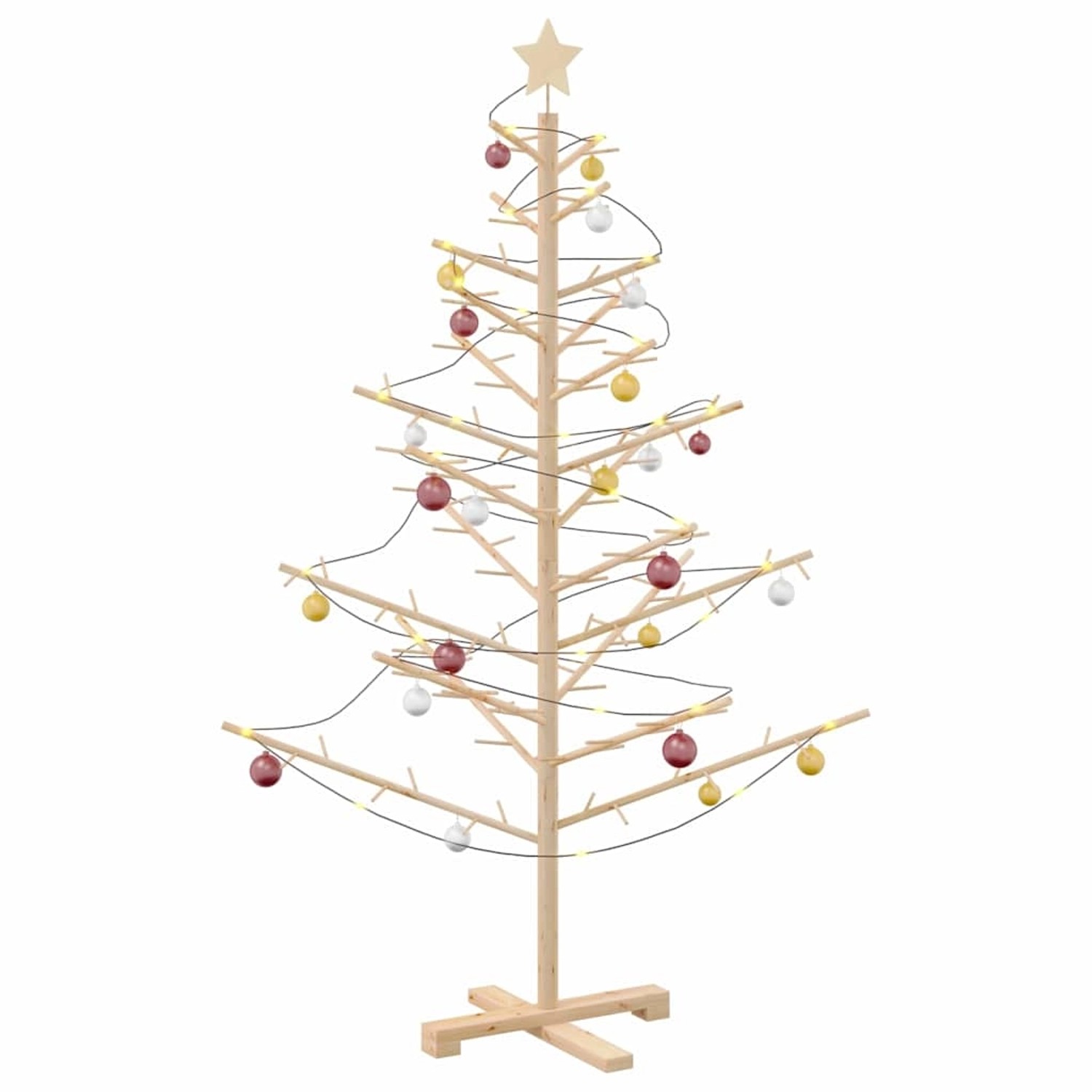 vidaXL Holz Weihnachtsbaum mit Ständer Natur 150 cm Massivholz Kiefer 42018056 vidaXL Holz Weihnachtsbaum mit Ständer Natur 150 cm Massivholz Kiefer 42018056 von VIDAXL