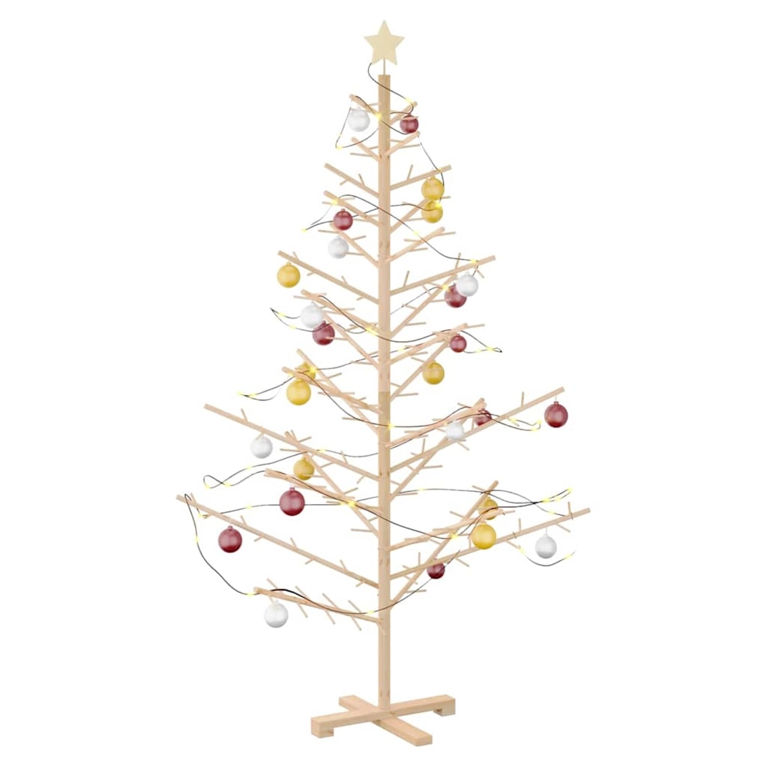 vidaXL Holz Weihnachtsbaum mit Ständer Natur 180 cm Massivholz Kiefer 42018057 vidaXL Holz Weihnachtsbaum mit Ständer Natur 180 cm Massivholz Kiefer 42018057 von VIDAXL