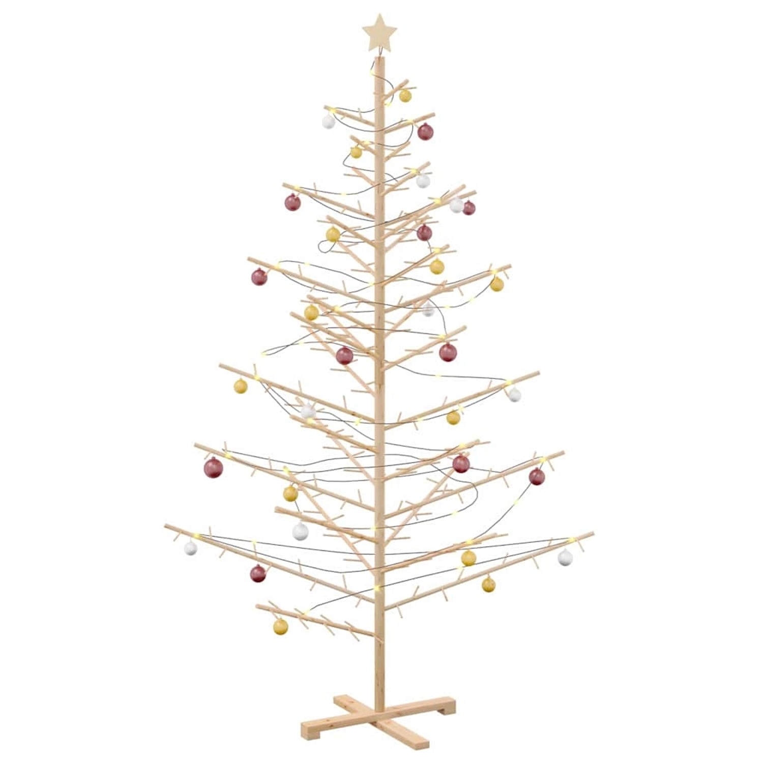 vidaXL Holz Weihnachtsbaum mit Ständer Natur 210 cm Massivholz Kiefer 42018058 vidaXL Holz Weihnachtsbaum mit Ständer Natur 210 cm Massivholz Kiefer 42018058 von VIDAXL