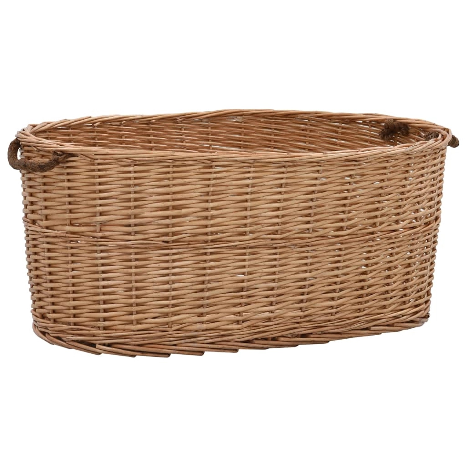 vidaXL Holzkorb mit Tragegriffen 78 x 54 x 34 cm Natur Weide vidaXL Holzkorb mit Tragegriffen 78 x 54 x 34 cm Natur Weide von VIDAXL