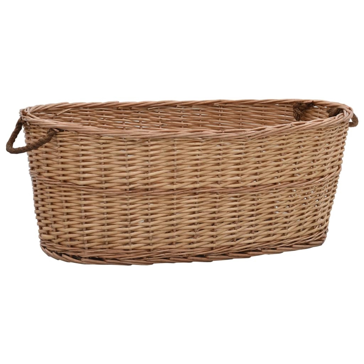 vidaXL Holzkorb mit Tragegriffen 88 x 57 x 34 cm Natur Weide vidaXL Holzkorb mit Tragegriffen 88 x 57 x 34 cm Natur Weide von VIDAXL