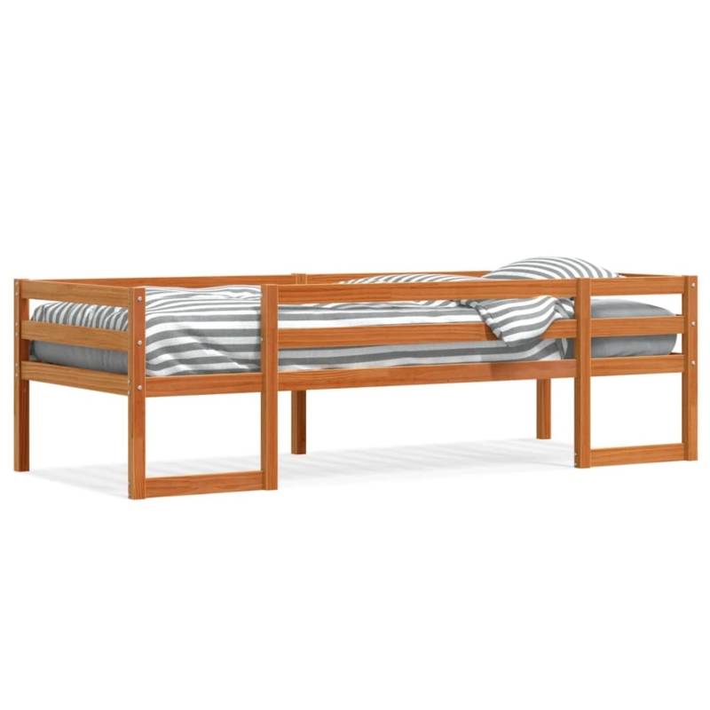 vidaXL Kinderbett Wachsbraun 80x200 cm Massivholz Kiefer2106325 von VIDAXL