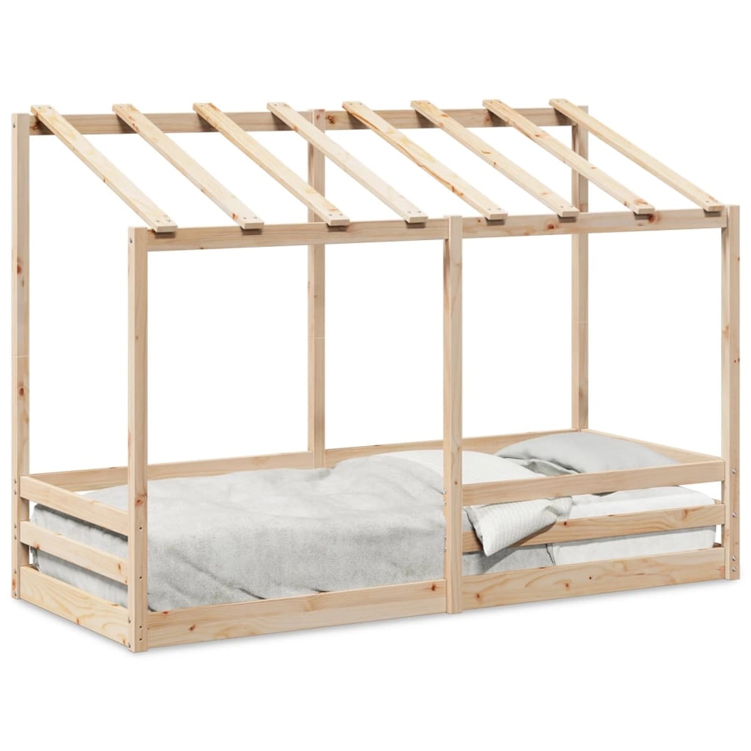 vidaXL Kinderbett mit Dach 75x190 cm Massivholz Kiefer2012965 vidaXL Kinderbett mit Dach 75x190 cm Massivholz Kiefer2012965 von VIDAXL