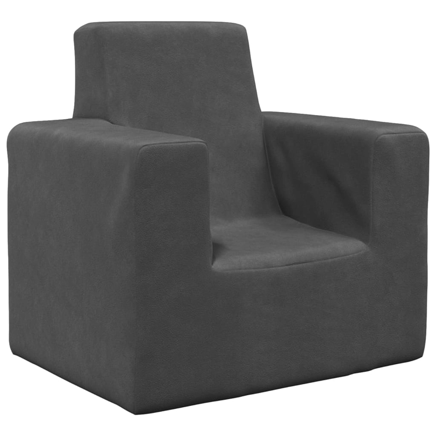 vidaXL Kindersofa Anthrazit Weich Plüsch Modell 1 von VIDAXL