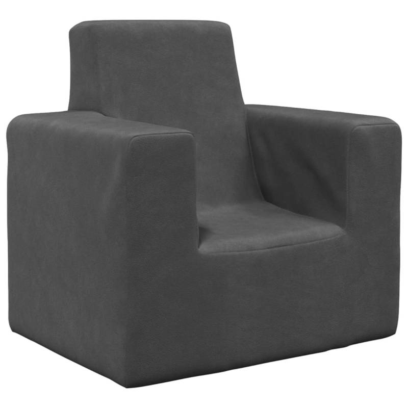 vidaXL Kindersofa Anthrazit Weich Plüsch Modell 1 von VIDAXL
