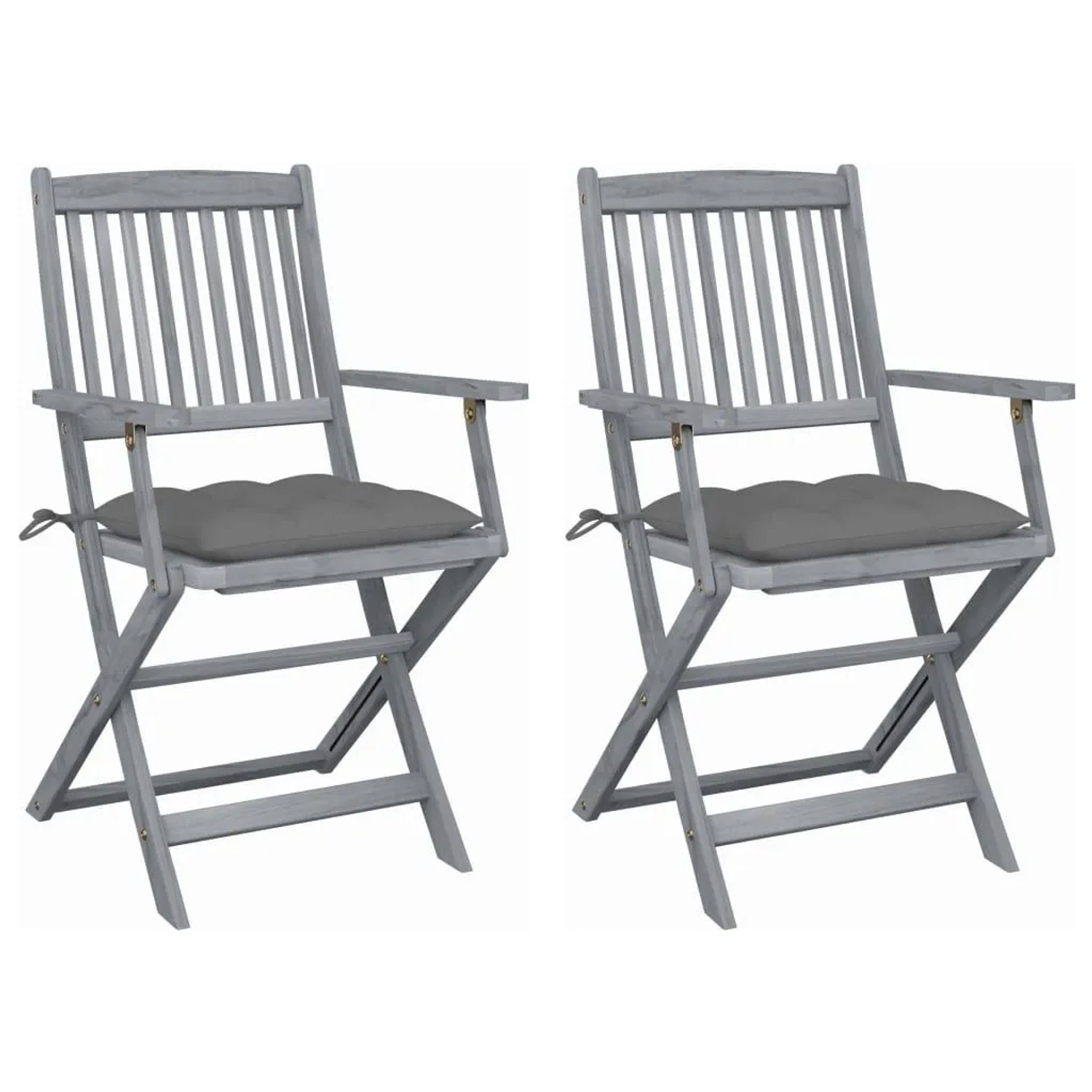 vidaXL Klappbare Gartenstühle 2 Stk mit Kissen Massivholz Akazie 3064498 vidaXL Klappbare Gartenstühle 2 Stk mit Kissen Massivholz Akazie 3064498 von VIDAXL