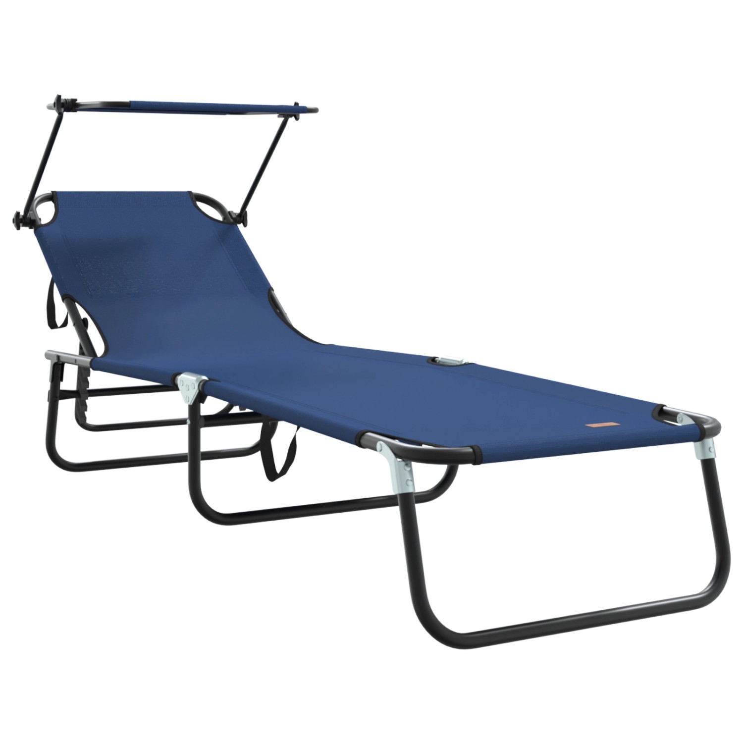 vidaXL Klappbare Sonnenliege mit Sonnendach Blau 600D Oxford Stoff 42003128 vidaXL Klappbare Sonnenliege mit Sonnendach Blau 600D Oxford Stoff 42003128 von VIDAXL
