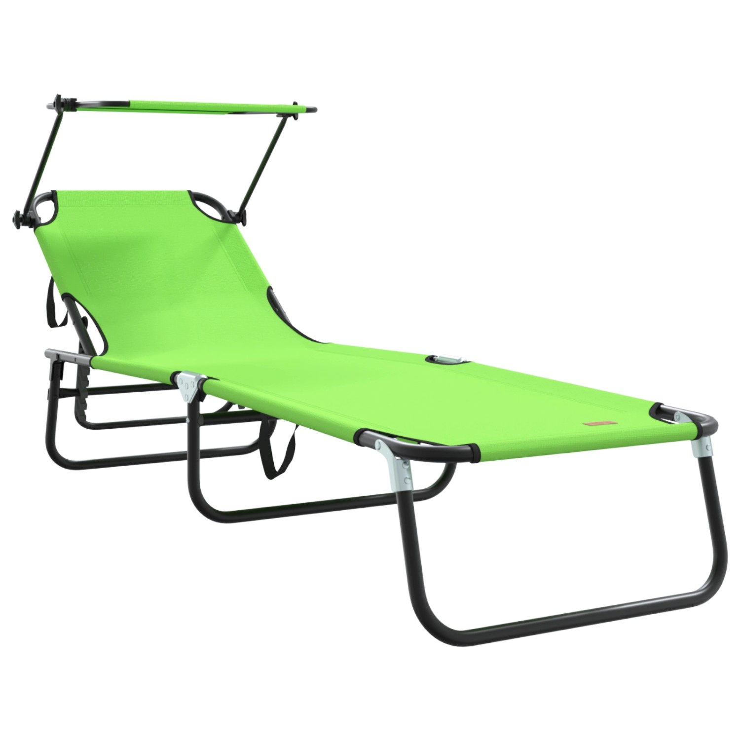 vidaXL Klappbare Sonnenliege mit Sonnendach Grüne 600D Oxford Stoff 42003132 vidaXL Klappbare Sonnenliege mit Sonnendach Grüne 600D Oxford Stoff 42003132 von VIDAXL