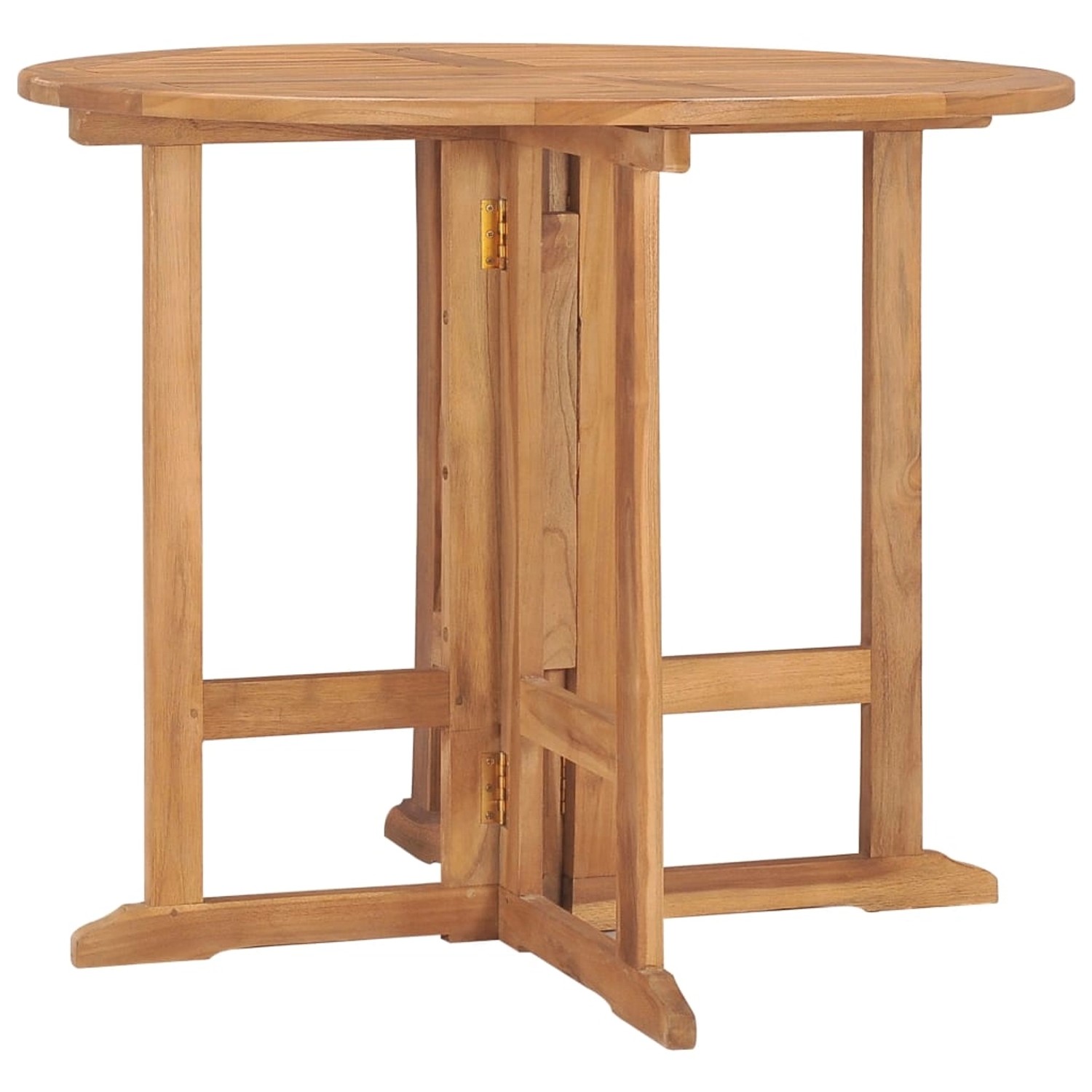 vidaXL Klappbarer Garten-Esstisch Ø90x75 cm Massivholz Teak 315446 vidaXL Klappbarer Garten-Esstisch Ø90x75 cm Massivholz Teak 315446 von VIDAXL
