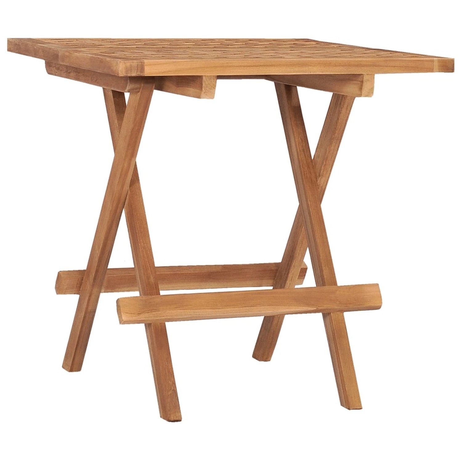 vidaXL Klappbarer Gartentisch 50x50x50 cm Teak Massivholz 315454 von VIDAXL