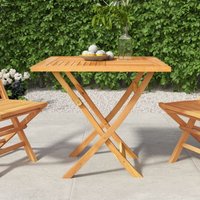 Gartentisch,Terrassentisch Klappbar 85x85x76 cm Teak Massivholz vidaXL von BONNEVIE