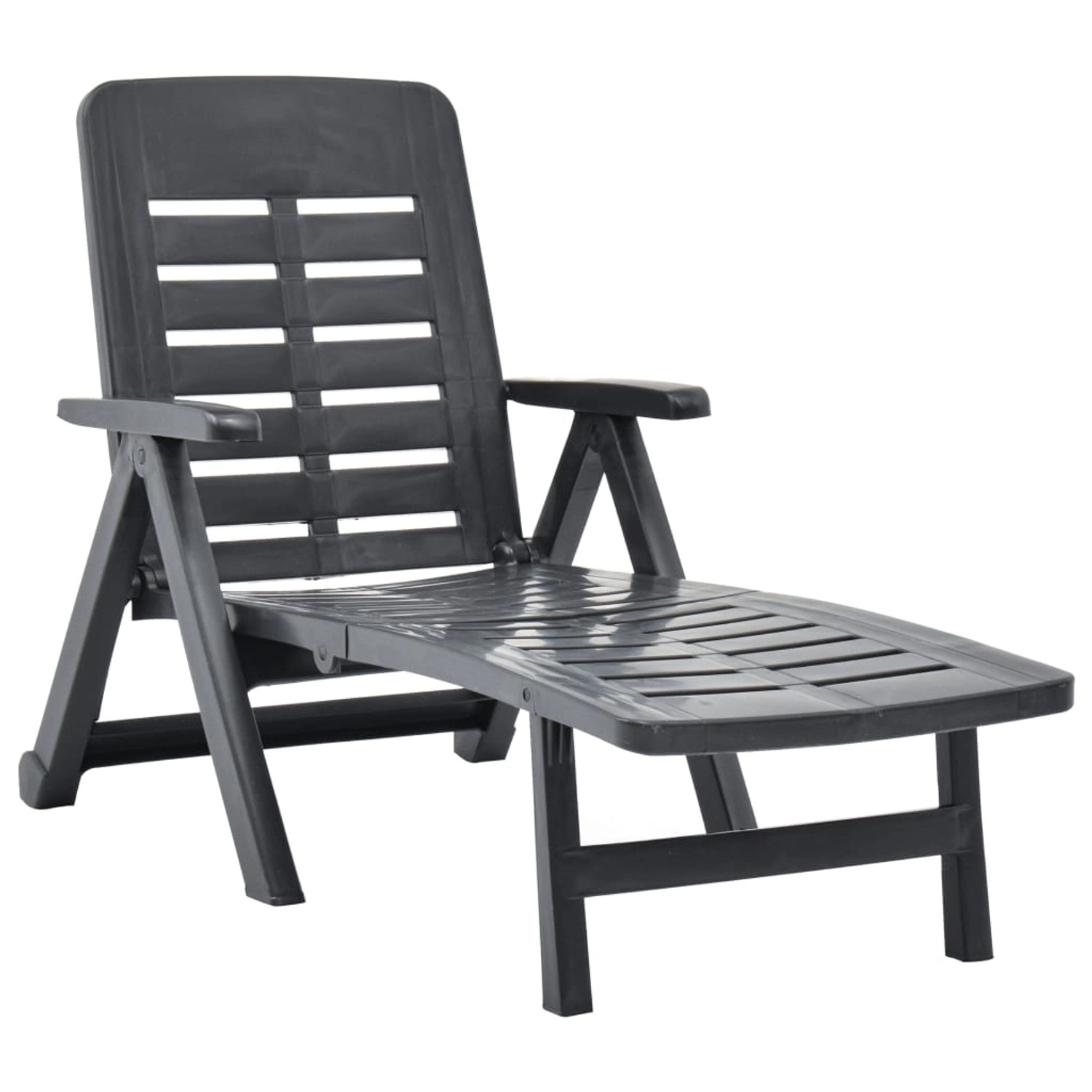 vidaXL Klappliege Kunststoff Anthrazit 72 x 189 x 96 cm vidaXL Klappliege Kunststoff Anthrazit 72 x 189 x 96 cm von VIDAXL