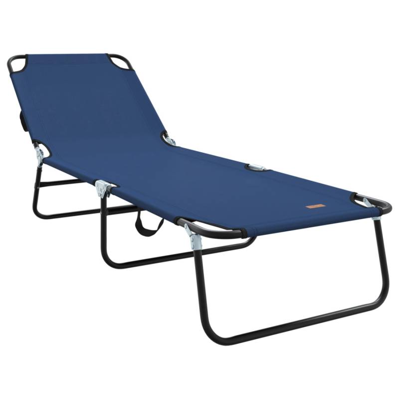 vidaXL Klappliege Tragbar Blau 600D Oxford-Gewebe 42003140 von VIDAXL