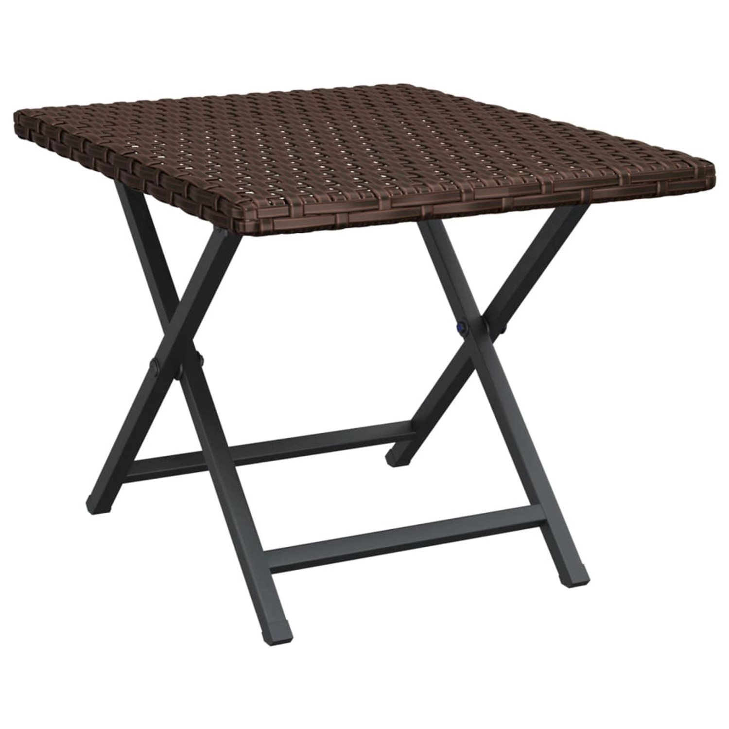 vidaXL Klapptisch Braun 45x35x32 cm Poly Rattan 362250 vidaXL Klapptisch Braun 45x35x32 cm Poly Rattan 362250 von VIDAXL