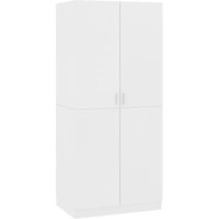 Vidaxl - Kleiderschrank Weiß 80x52x180 cm Holzwerkstoff Vidaxl - Kleiderschrank Weiß 80x52x180 cm Holzwerkstoff von VIDAXL