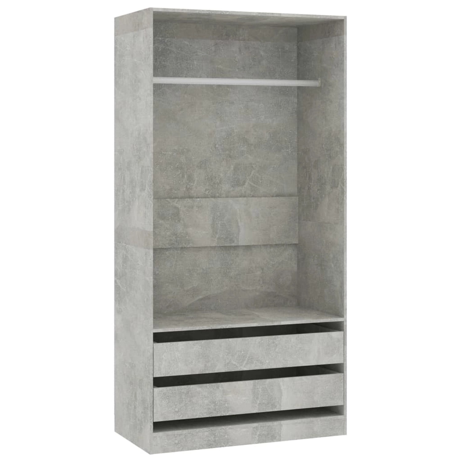 vidaXL Kleiderschrank Betongrau 100x50x200 cm Holzwerkstoff Modell 2 vidaXL Kleiderschrank Betongrau 100x50x200 cm Holzwerkstoff Modell 2 von VIDAXL