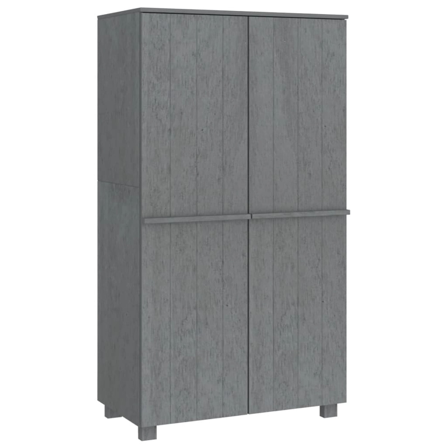 vidaXL Kleiderschrank Dunkelgrau 89x50x180 cm Massivholz Kiefer vidaXL Kleiderschrank Dunkelgrau 89x50x180 cm Massivholz Kiefer von VIDAXL