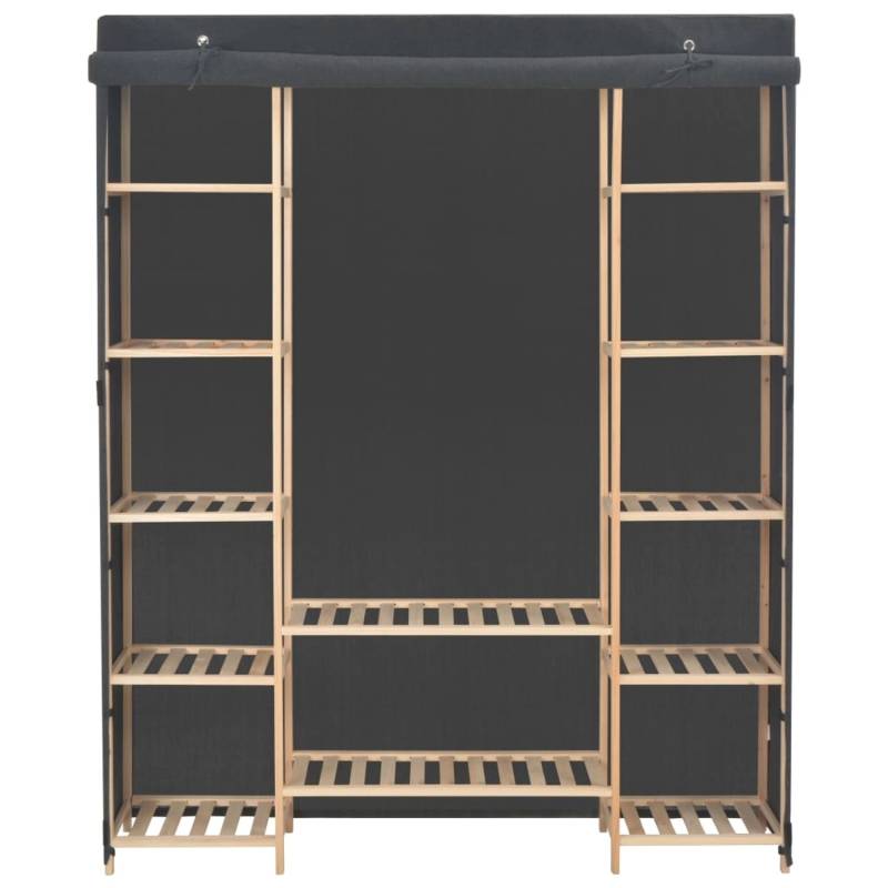 vidaXL Kleiderschrank Grau 135 x 40 x 170 cm Stoff von VIDAXL
