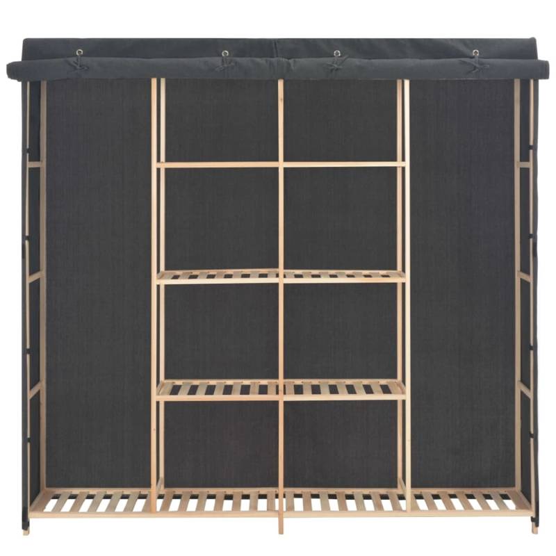 vidaXL Kleiderschrank Grau 173 x 40 x 170 cm Stoff von VIDAXL
