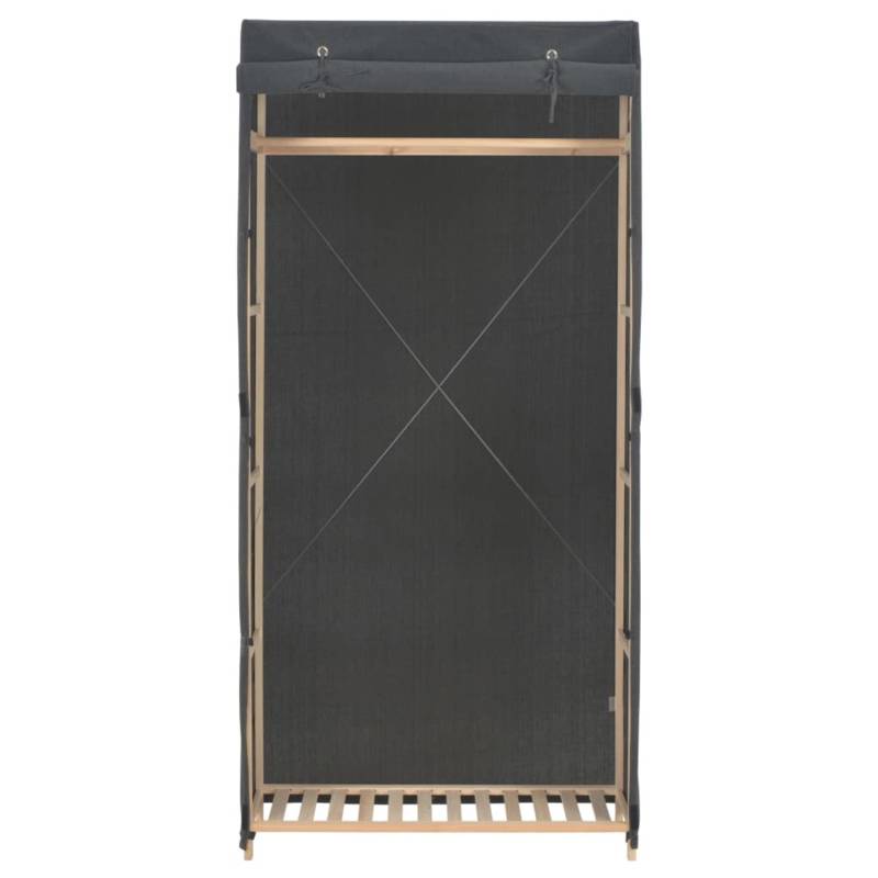 vidaXL Kleiderschrank Grau 79 x 40 x 170 cm Stoff Modell 2 von VIDAXL