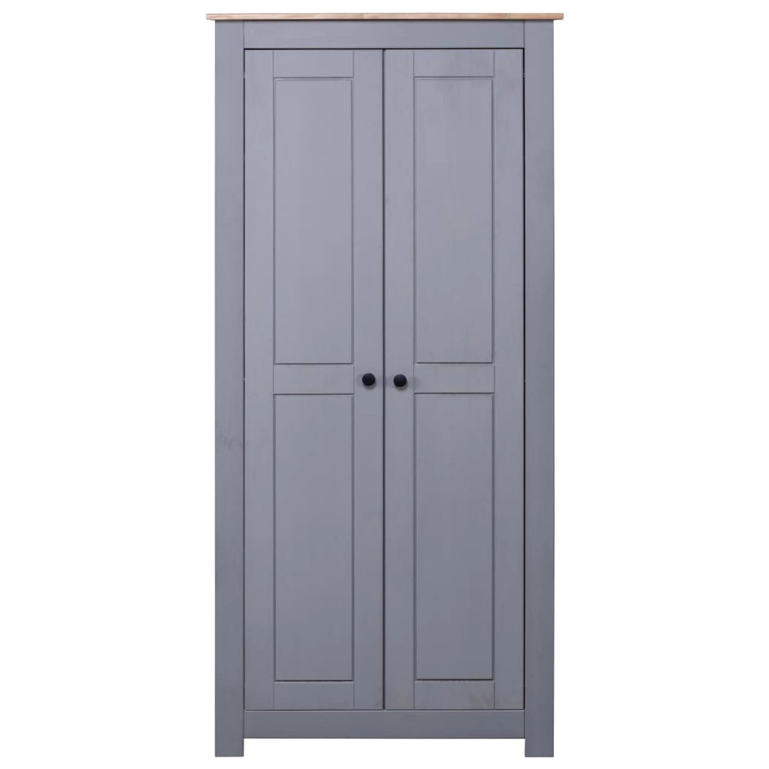 vidaXL Kleiderschrank Grau 80x50x171,5 cm Kiefernholz Panama vidaXL Kleiderschrank Grau 80x50x171,5 cm Kiefernholz Panama von VIDAXL