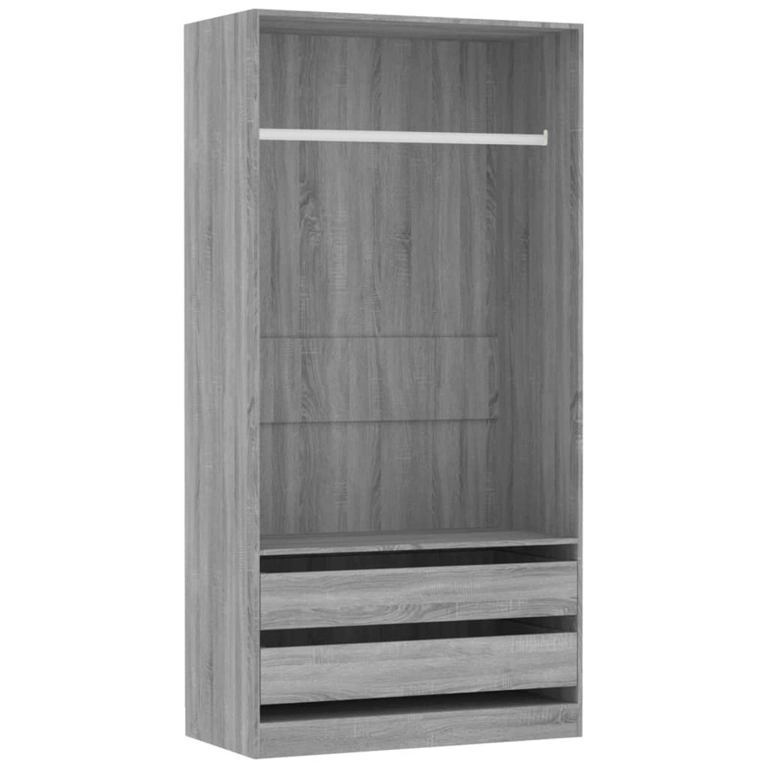 vidaXL Kleiderschrank Grau Sonoma 100x50x200 cm Holzwerkstoff Modell 1 vidaXL Kleiderschrank Grau Sonoma 100x50x200 cm Holzwerkstoff Modell 1 von VIDAXL
