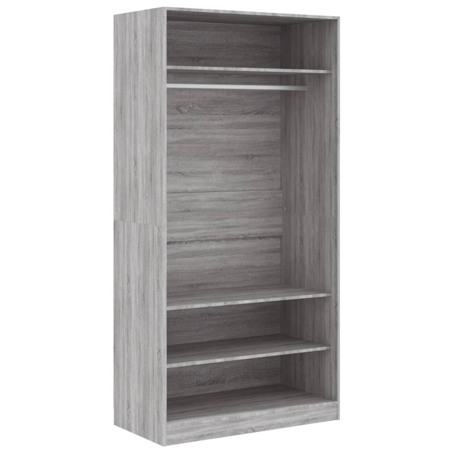 vidaXL Kleiderschrank Grau Sonoma 100x50x200 cm Holzwerkstoff Modell 2 vidaXL Kleiderschrank Grau Sonoma 100x50x200 cm Holzwerkstoff Modell 2 von VIDAXL