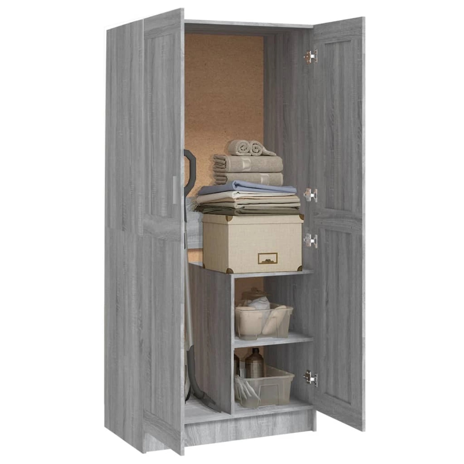 vidaXL Kleiderschrank Grau Sonoma 82,5x51,5x180 cm Holzwerkstoff vidaXL Kleiderschrank Grau Sonoma 82,5x51,5x180 cm Holzwerkstoff von VIDAXL