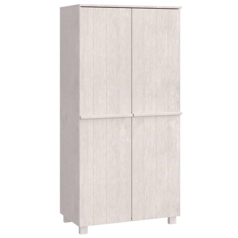vidaXL Kleiderschrank HAMAR Weiß 89x50x180 cm Massivholz Kiefer von VIDAXL