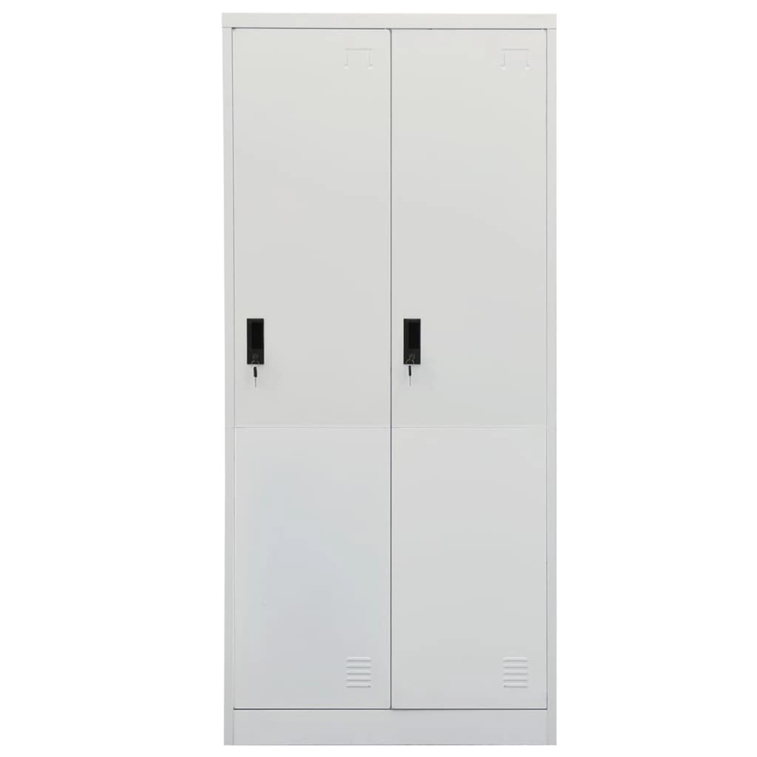 vidaXL Kleiderschrank Hellgrau 80x50x180 cm Stahl vidaXL Kleiderschrank Hellgrau 80x50x180 cm Stahl von VIDAXL