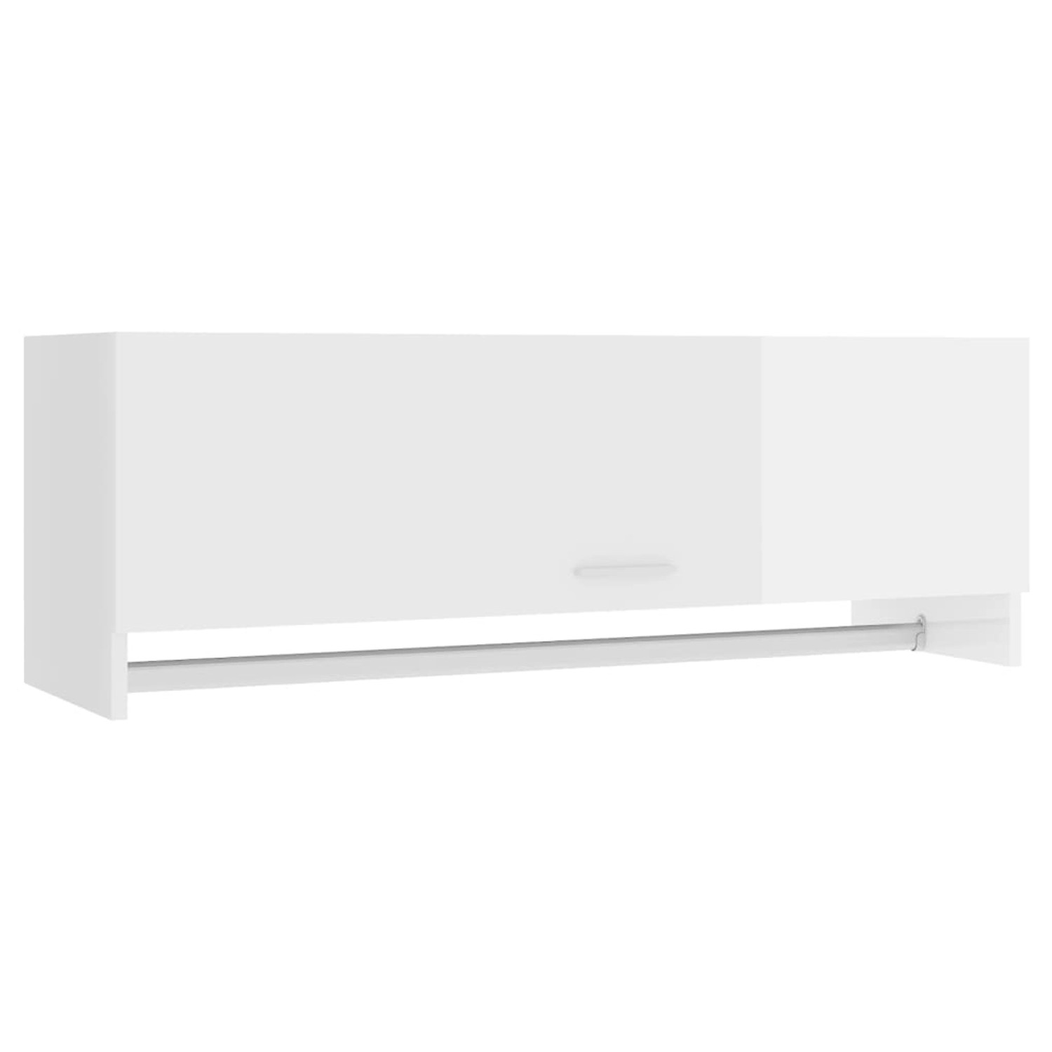 vidaXL Kleiderschrank Hochglanz-Weiß 100x32,5x35 cm Holzwerkstoff vidaXL Kleiderschrank Hochglanz-Weiß 100x32,5x35 cm Holzwerkstoff von VIDAXL