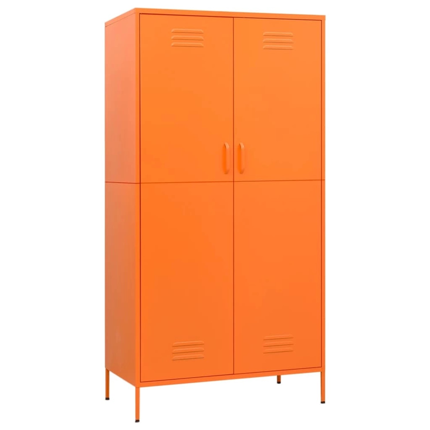 vidaXL Kleiderschrank Orange 90x50x180 cm Stahl vidaXL Kleiderschrank Orange 90x50x180 cm Stahl von VIDAXL