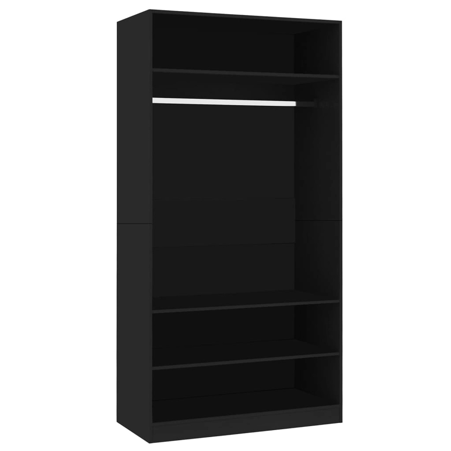 vidaXL Kleiderschrank Schwarz 100x50x200 cm Holzwerkstoff Modell 1 vidaXL Kleiderschrank Schwarz 100x50x200 cm Holzwerkstoff Modell 1 von VIDAXL