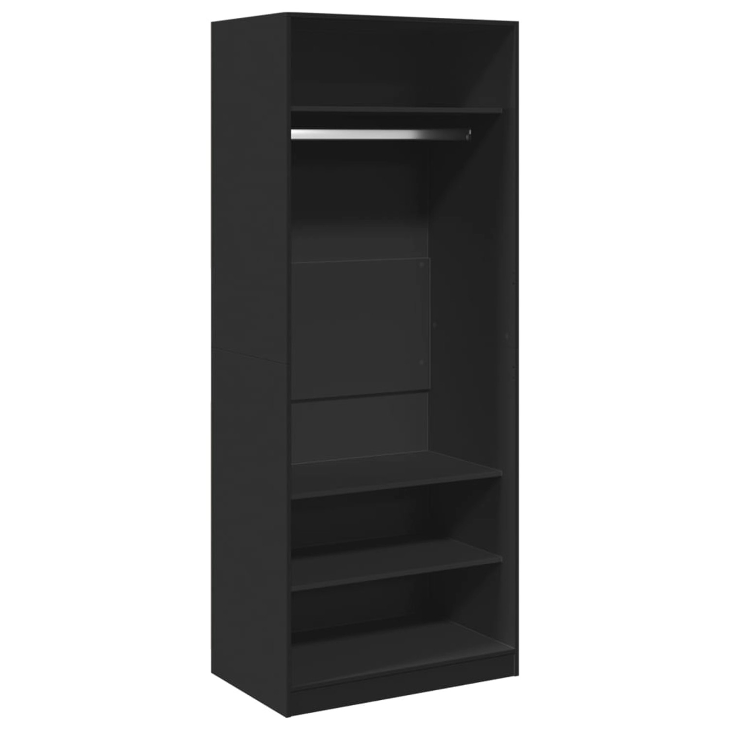 vidaXL Kleiderschrank Schwarz 80x50x200 cm Holzwerkstoff vidaXL Kleiderschrank Schwarz 80x50x200 cm Holzwerkstoff von VIDAXL