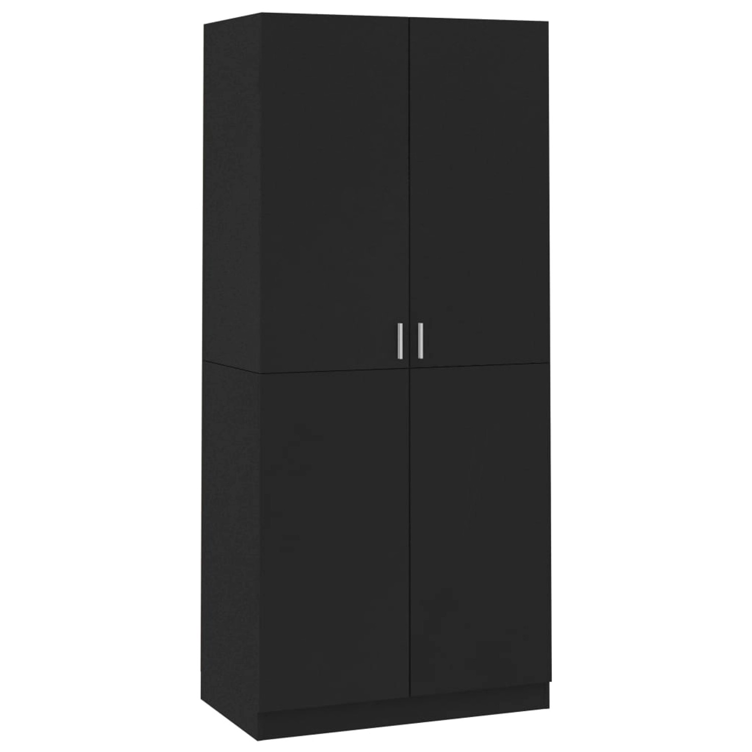 vidaXL Kleiderschrank Schwarz 90x52x200 cm Holzwerkstoff vidaXL Kleiderschrank Schwarz 90x52x200 cm Holzwerkstoff von VIDAXL