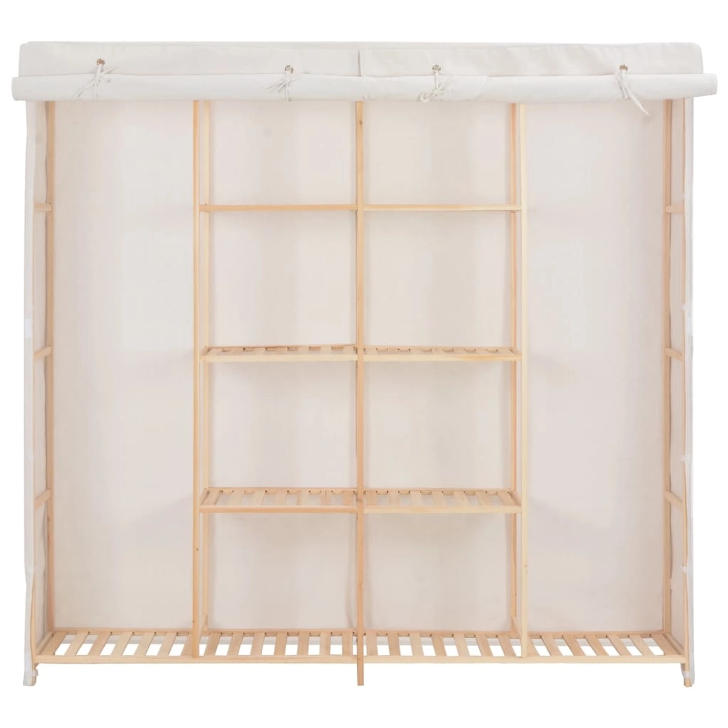 vidaXL Kleiderschrank Weiß 173 x 40 x 170 cm Stoff vidaXL Kleiderschrank Weiß 173 x 40 x 170 cm Stoff von VIDAXL