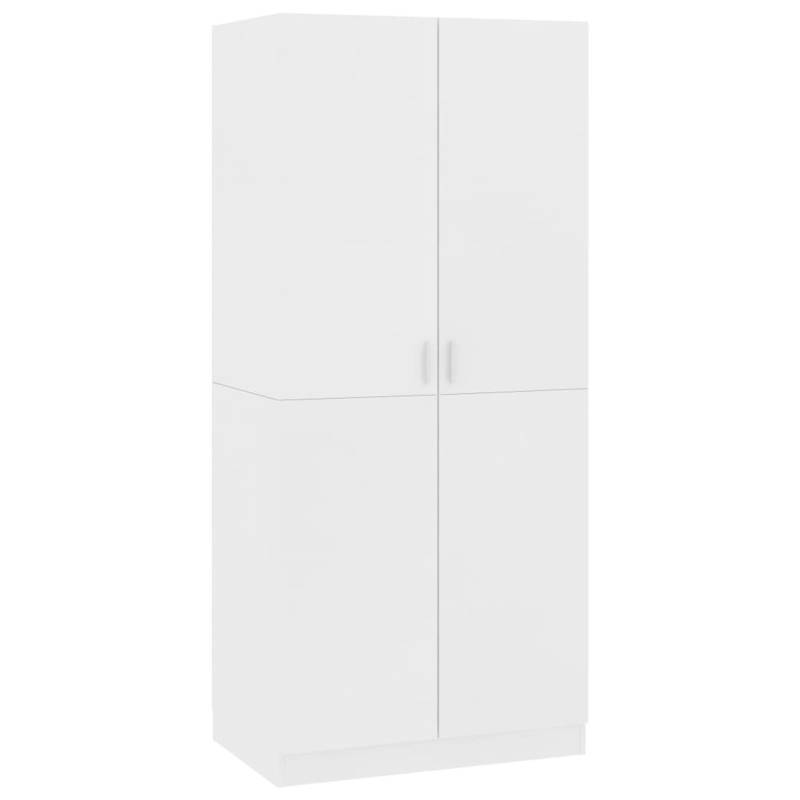 vidaXL Kleiderschrank Weiß 80x52x180 cm Holzwerkstoff Modell 1 von VIDAXL